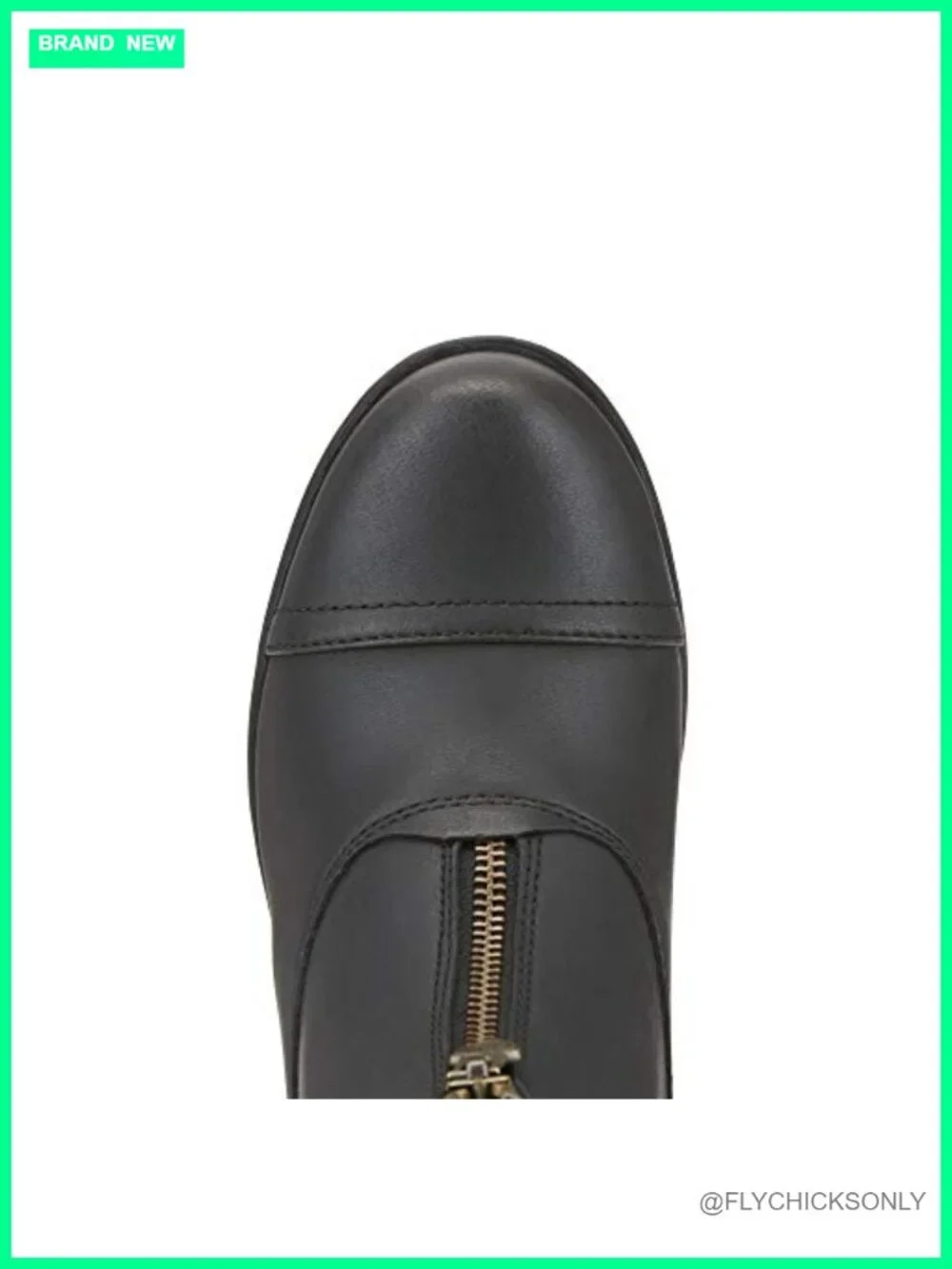 Full-Grain Leather Chelsea Boot with Zipper Closure - Round Toe